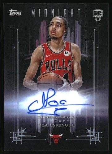 2025-26 Topps Midnight #DMR-NE Noa Essengue Dark Marks Rookies Signatures