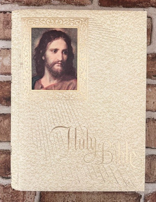 POPE JOHN PAUL II CATHOLIC HOLY BIBLE 1980s FIRESIDE FAMILY EDITION- WHITE/H.C.