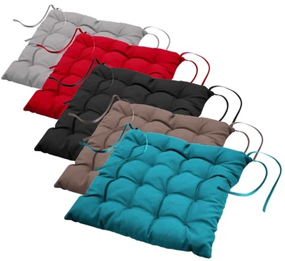 Coussin de chaise coussin de siège 40 x 40 cm coussin de siège coussin de... - Photo 1/3