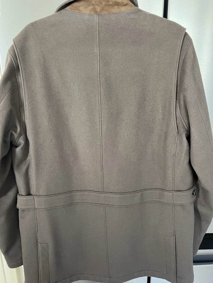 Loro Piana Italia Cachemira Storm System Invierno Largo Conducción Abrigo Chaqueta Talla Mediana Foto 4 de 4