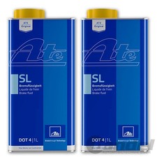 2x 1 Liter ATE Bremsflüssigkeit SL DOT4 03.9901-5802.2 Brake Fluid
