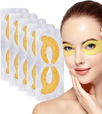 LOOKMINT Gold Eye Gel Mask 10 Pack - Anti-Aging, Hydrate, Reduce Puffiness