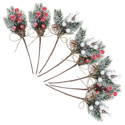  2 PCS Kieferndekoration Künstliche Kiefernzweige -Picks Baumschmuck