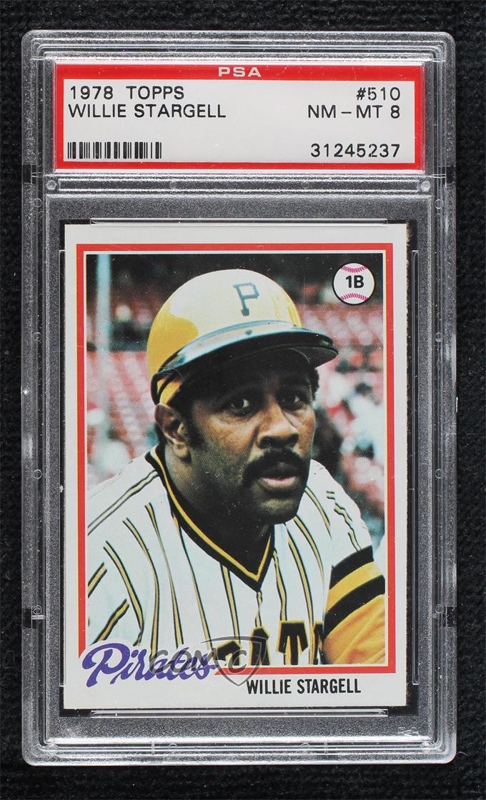 1978 Topps Willie Stargell #510 PSA 8 HOF lu5