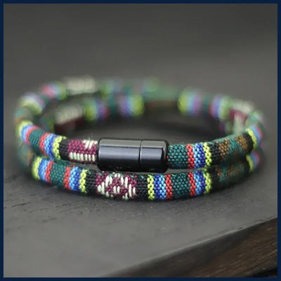 New In Men Rope Bracelet Attract Magentic Braclet Adventure Survival