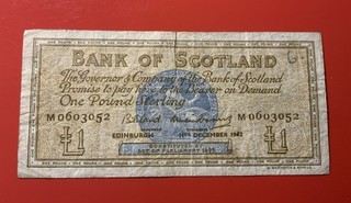 Schottland 1 Pfund Banknote 1962 (41)