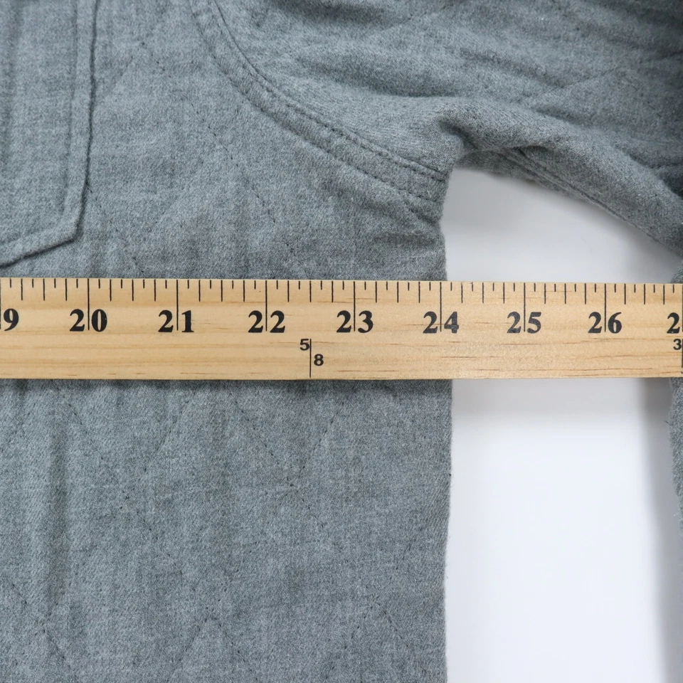 St Johns Bay Acolchada Chaqueta Camisa Chaqueta Para Hombres Grande Gris Bolsillos a Presión Ropa de Trabajo Foto 4 de 4