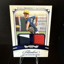 jacob misiorowski Patch 2024 Panini Flawless Dual Prospect Patches 11/15 