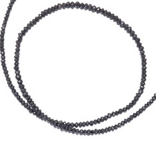Black Diamond Necklace 18K 750 White Gold