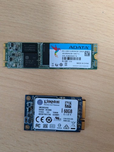 SSD Bundle – ADATA SU800 128GB M.2 2280 + Kingston 60GB mSATA SATA III