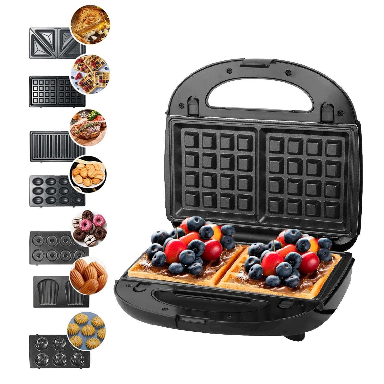 Sandwich Maker 7 in 1, Contact Grill, Waffle Maker, Sandwich Toaster, Panini Gril...
Opens in a new