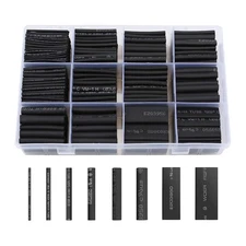 650pcs Heat Shrink Tubing Black innhom Tube black, 