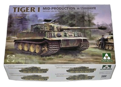 1/35 TAKOM 2198 Tiger I Mid-Production w/Zimmerit Model Pz.Kpfw.VI Ausf E
