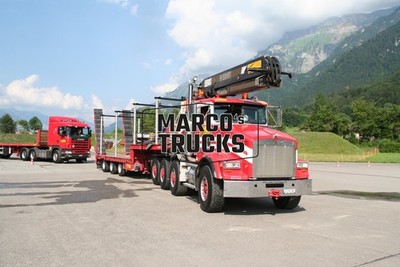 LKW Foto Kenworth Zugmaschine crane Schweiz rot RDR #j8lb