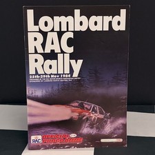 1984 LOMBARD RAC RALLY GB WRC PROGRAMME PEUGEOT 205 T16 ARI VATANEN GROUP B