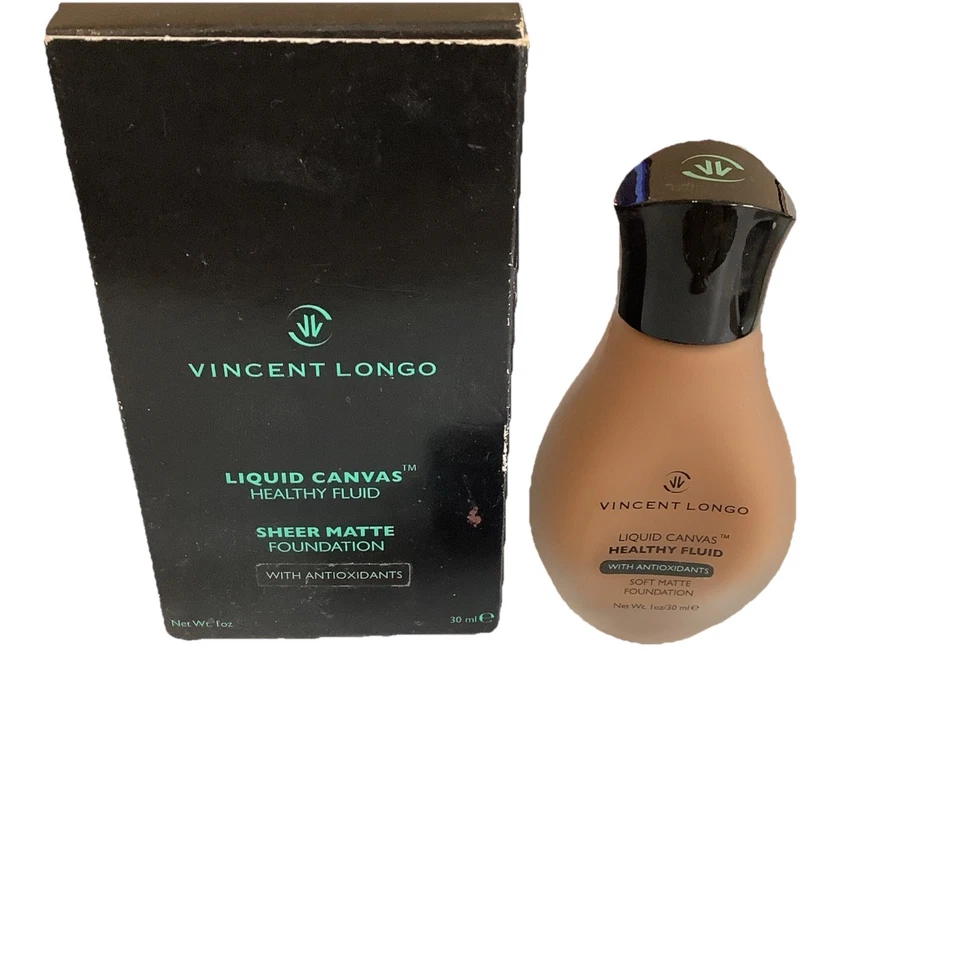Vincent Longo Golden Sienna #10 Liquid Canvas Sheer Matte Foundation. New In Box - Image 2 of 4