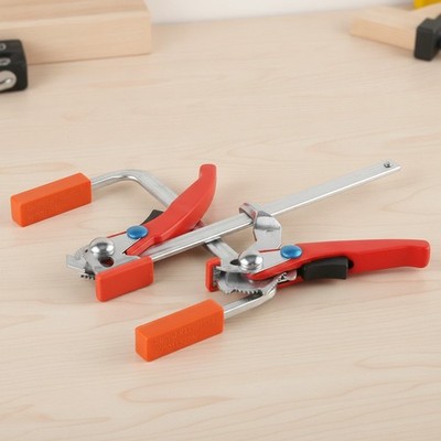 2PCS Aluminum Steel Ratchet Clamps for MFT Tables, 6.3'' Max Opening