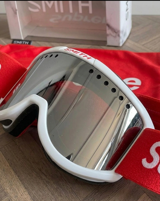 Supreme x Smith White Ski Snowboard Goggles FW15 Motocross ATV