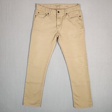 Banana Republic Traveler Pants Mens 32x32 Beige Khaki Slim Fit Workwear Stretch
