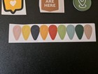 Creative Memories Lot Of Map Pins You Sre Here Travel Stickers & Die Cuts — photo 6