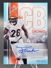 2024 Topps Signature Class Josh Newton /225 Teal Rookie Auto #RCA-JN Bengals
