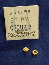 Accutron 56 PY Group 2 Goldtone Tuning Fork 4.05-1.99 Rectangle