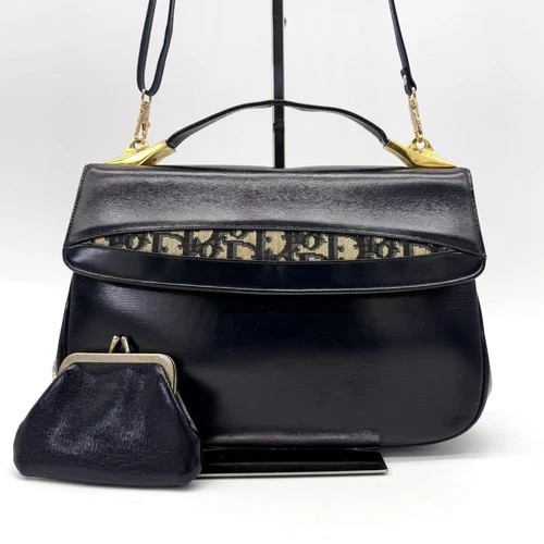 Sac bandoulière Dior Trotter 2 voies pochette cuir authentique