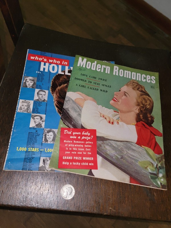 Who's Who In Hollywood 1948 & Modern Romances 1949 Rare Magazines (Lot Of 2)