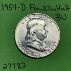 1954-D Franklin Half Dollar 50c BU Brilliant Uncirculated
