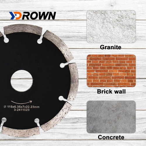 YDROWN 4-1/2 Tuck Point Diamond Blade 6 Thickness Segment Diamond Grinding Blade - Foto 8 di 8
