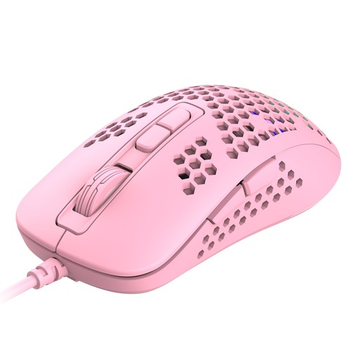 Ultralight Wired Ergonomic Gaming Mouse RGB Backlit Lightweight Honeycomb Shell - Picture 14 of 15