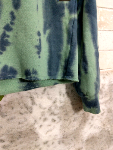 ART CLASS Crop Hoodie Green Tie-Dye Hoodie Size L (10/12) GIRLS Cropped - Picture 3 of 6