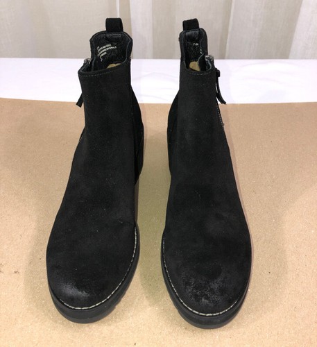 NUEVO Sofft Mujer Emeline Impermeable Gamuza Botín/Cremallera Lateral EE. UU. 7,5/38 Negro - Imagen 9 de 15