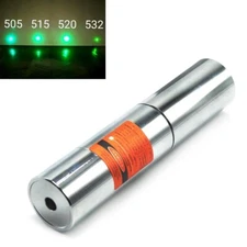 Waterproof 515nm 520nm Green Focusable Dot Laser Module 520T-300-18350