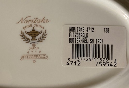 Noritake FITZGERALD Gravy Boat & Underplate (Relish Butter) Japan 4712 - Picture 16 of 17