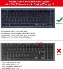 Cover for ASUS VivoBook 16X 16 F1603ZA M1603QA - VivoBook Pro 16 2PCS Keyboard C