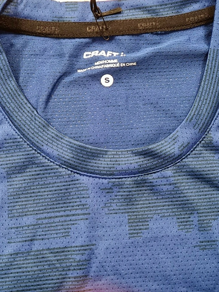 Craft Eaze Running Gym T-Shirt Small Men's RRP £ 35 P Scratch / Maritime - Image 3 of 3