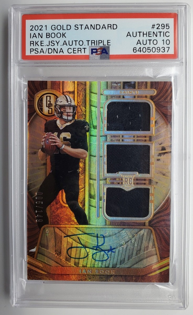 ian サイン 2021 Panini Gold Standard Ian Book Autograph/JSY RC PSA 10