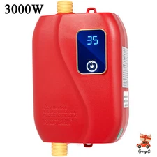 110V Instant Electric Tankless Hot Water Heater Shower Kitchen Bathroom Portable