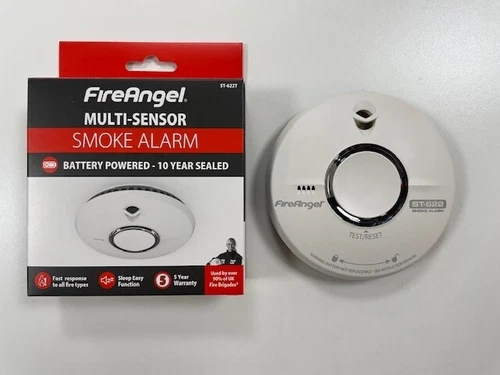 FireAngel ST-622T Thermoptek Smoke Alarm with 10 Year Lithium Battery