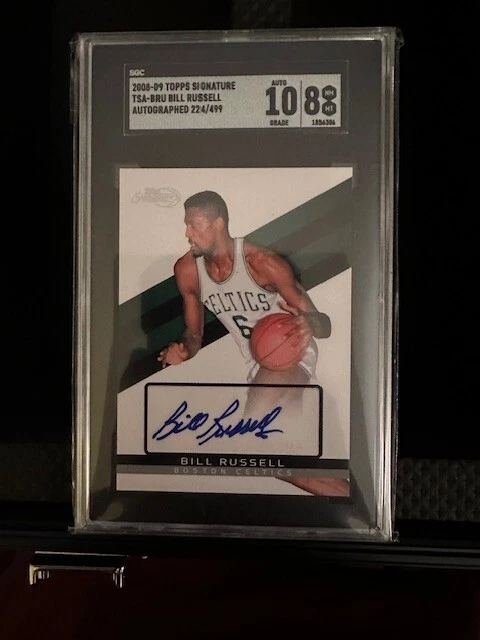 Bill Russell Basketball Serial Numbered Sports Trading Cards