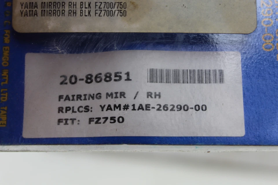 Espejo retrovisor derecho Yamaha FZ750 1986 EMGO (YSM14) Foto 2 de 4