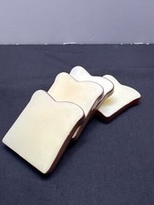 Set Of 4 Toast shape for pretend play plastic kids play food