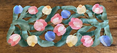 Pastel Tulip Table Runner for Spring and Summer 34" x 15" | eBay