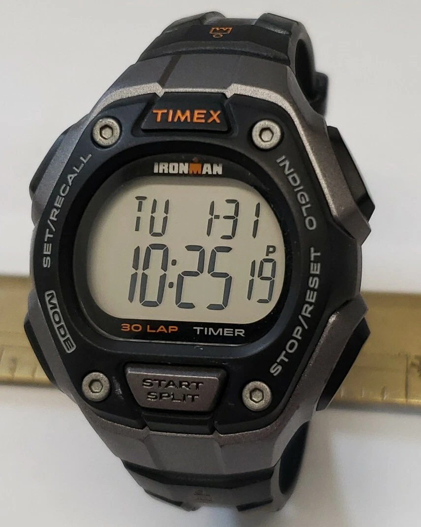 Unisex Timex Ironman Triathlon Watch 38mm Case New Battery NO Indiglo