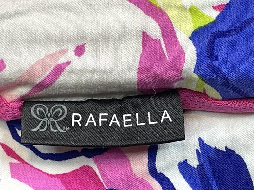 Rafaella Mujer Rosa Amarillo Azul Piña Colorido Elástico Skort Talla Pequeña. Foto 3 de 4