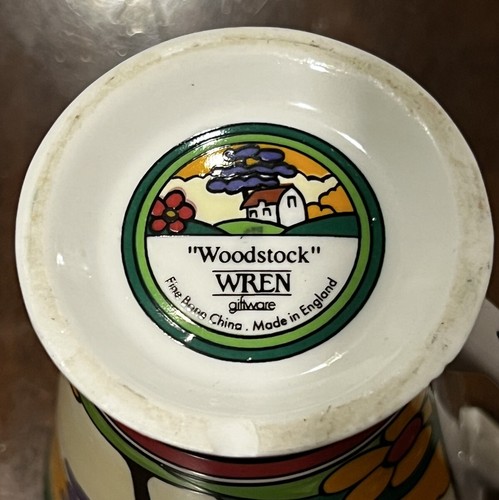 “Woodstock” by Wren Coffee Mug 10oz Made In England Fine Bone China Cup Rare - Picture 4 of 4