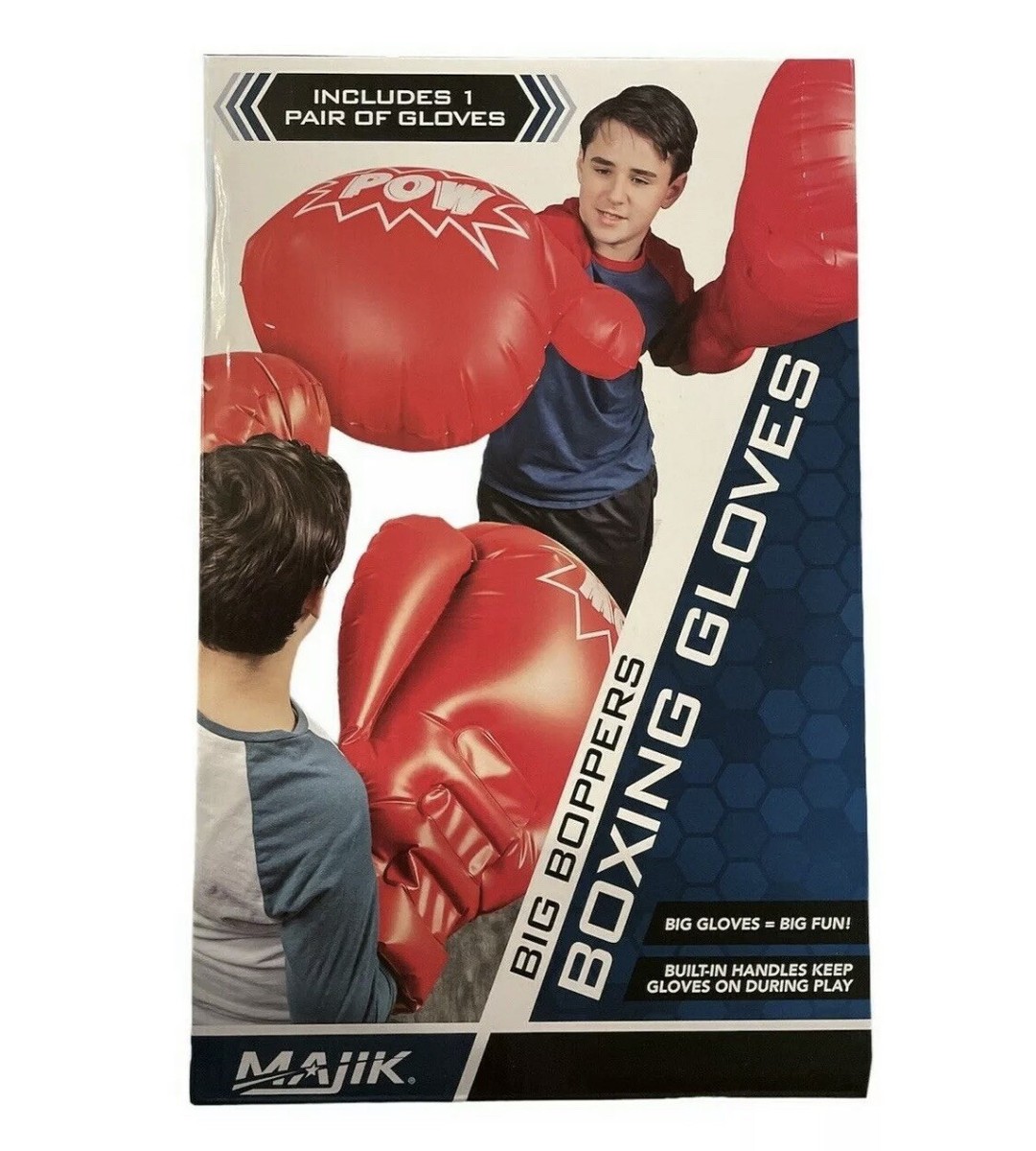 🥊 Pair Majik Big Boppers Giant Inflatable Boxing Gloves Kids Punching  Toy A6 - Main Image