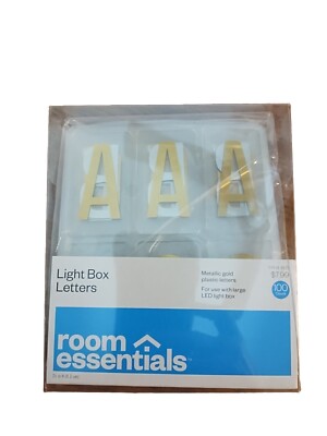 Room Essentials - Light Box Letters - Metallic Gold - 1 Pack of 100