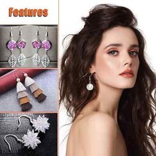 500Pcs 925 Silver DIY Earring Hooks Jewelry Beads Ear Wires Making Findings Kit